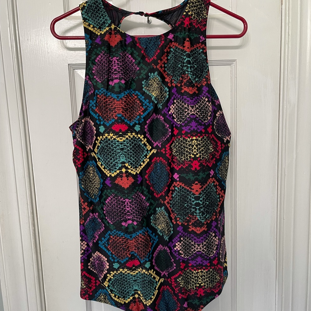 EUC Torrid 3x rainbow snake skin bathing suit.